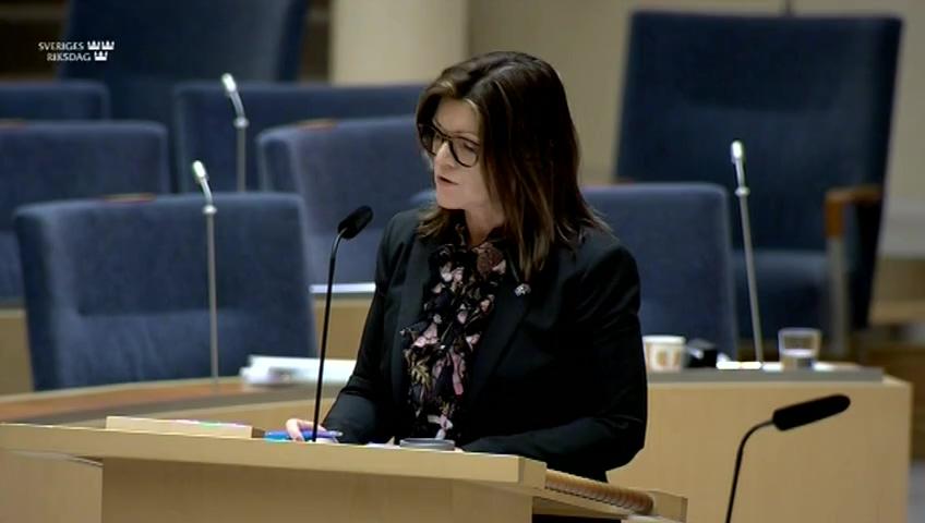 Stillbild från Interpellationsdebatt, Arbetslösheten i Sverige