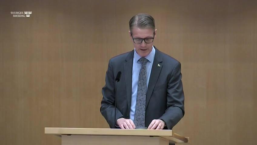 Stillbild från Debatt om förslag, Socialförsäkringsfrågor