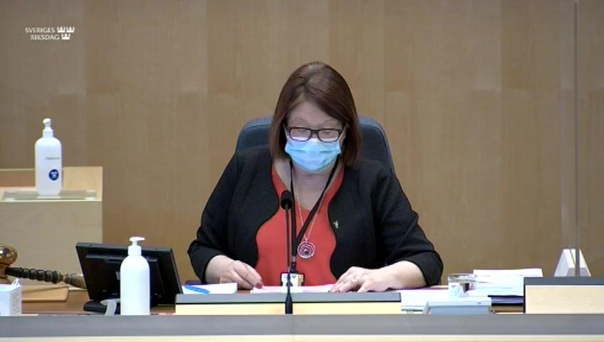 Stillbild från Interpellationsdebatt, Mänskliga rättigheter i Kurdistan