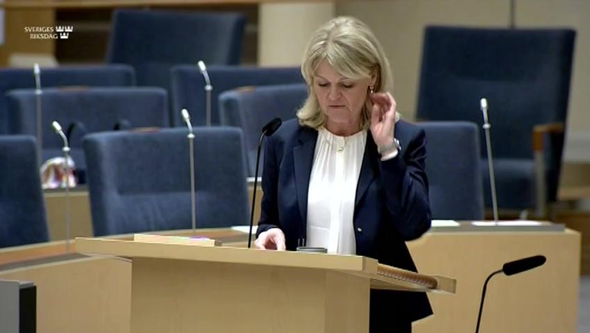 Stillbild från Interpellationsdebatt, Handeln mellan Sverige och Storbritannien