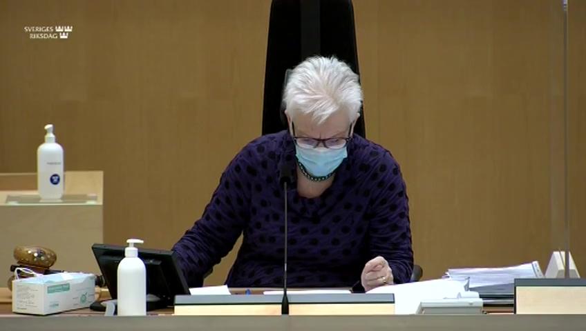 Stillbild från Interpellationsdebatt, Åtgärder mot könsstympning i utrikespolitiken