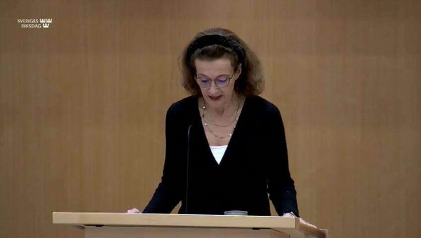 Stillbild från Debatt om förslag, Yrkestrafik och taxi