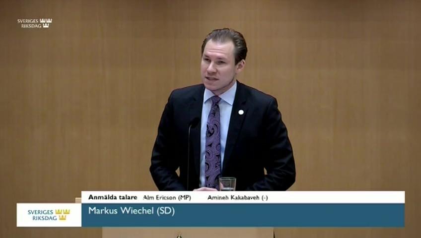 Stillbild från Debatt om förslag, Yttrandefrihet