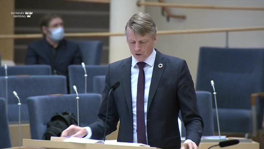 Stillbild från Interpellationsdebatt, Besked gällande slutförvaret