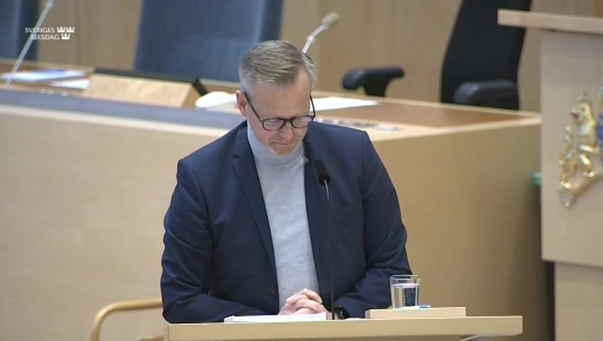 Stillbild från Interpellationsdebatt, Förordnande som vägtransportledare 