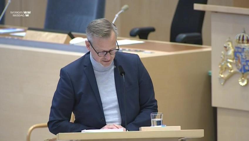 Stillbild från Interpellationsdebatt, Stärkta kontroller av den yrkesmässiga trafiken