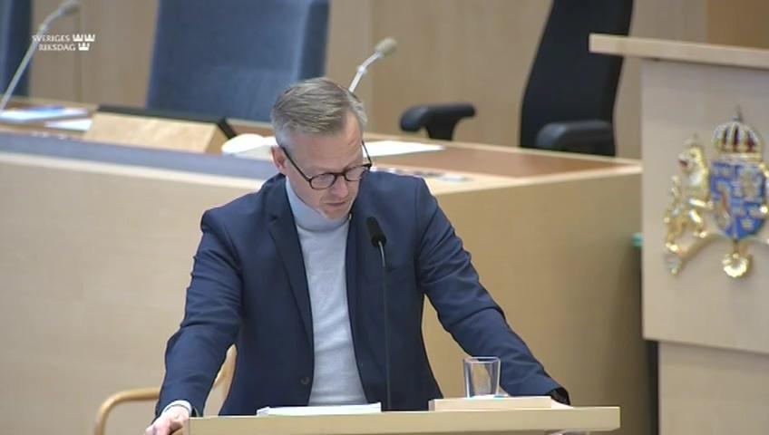 Stillbild från Interpellationsdebatt, Kompetensen inom Åklagarmyndigheten