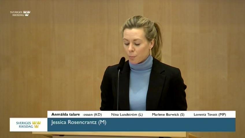 Stillbild från Debatt om förslag, Klimatpolitik