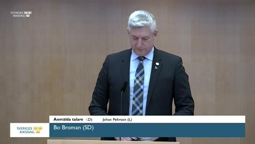 Stillbild från Debatt om förslag, Sveriges tillträde till Europarådets konvention om it-relaterad brottslighet