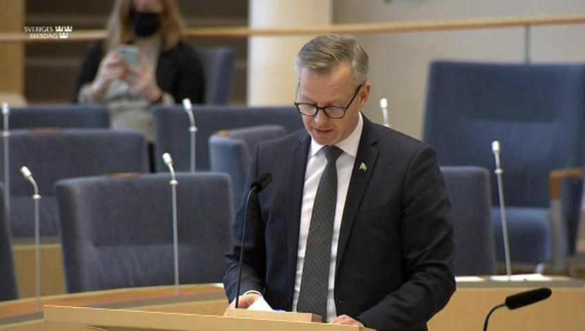 Stillbild från Interpellationsdebatt, Fler poliser och civilanställda i Västerbottens inland