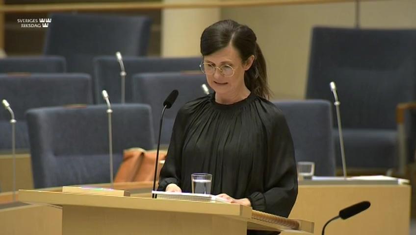 Stillbild från Interpellationsdebatt, Anslaget till radonbidrag