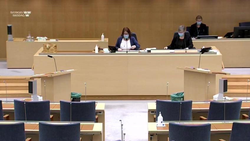 Stillbild från Interpellationsdebatt, Avverkningsanmälningar