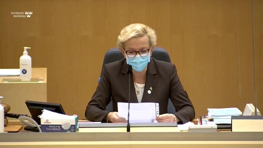 Stillbild från Debatt om förslag, Mineralpolitik