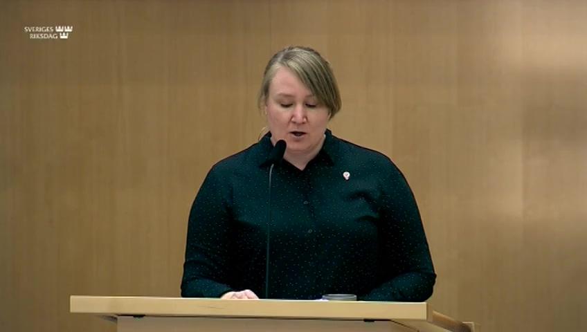 Stillbild från Debatt om förslag, Översyn av resegarantisystemet