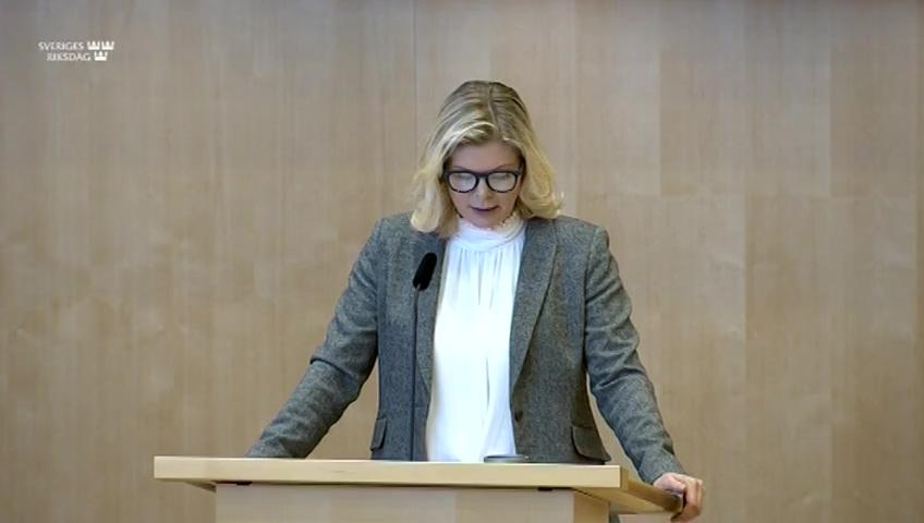 Stillbild från Debatt om förslag, Statlig förvaltning