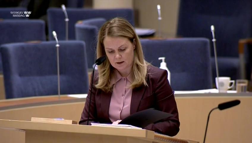 Stillbild från Interpellationsdebatt, Beslutet om att inrätta en viltmyndighet