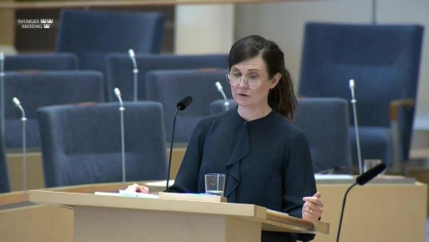 Stillbild från Interpellationsdebatt, Boverket och vindkraftsutbyggnaden i Sverige