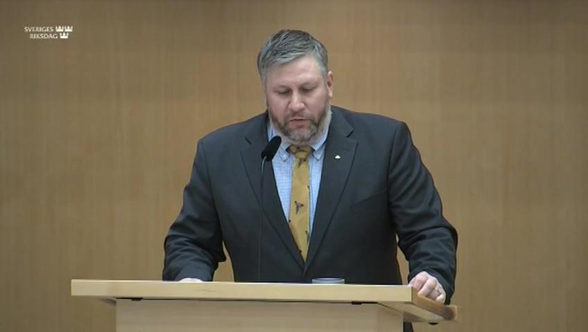 Stillbild från Debatt om förslag, Material och produkter avsedda att komma i kontakt med livsmedel