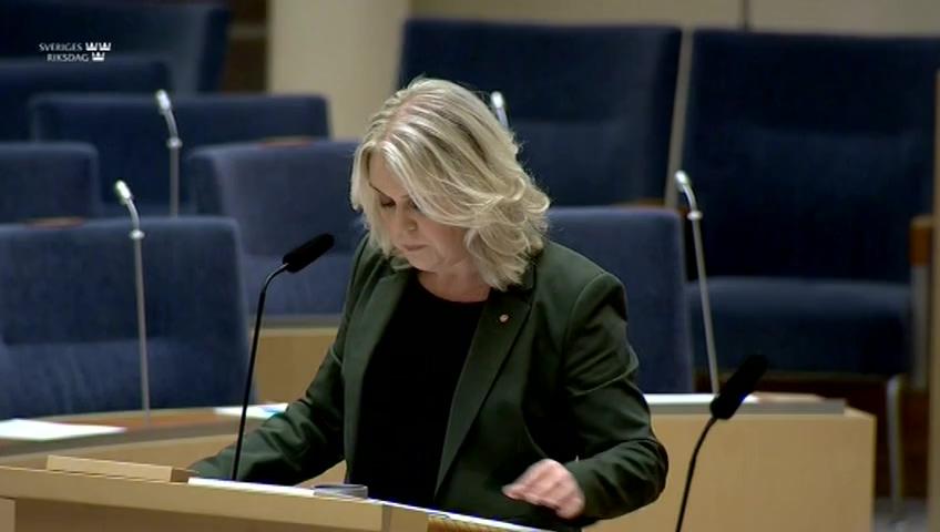 Stillbild från Interpellationsdebatt, Rätten till personlig assistans