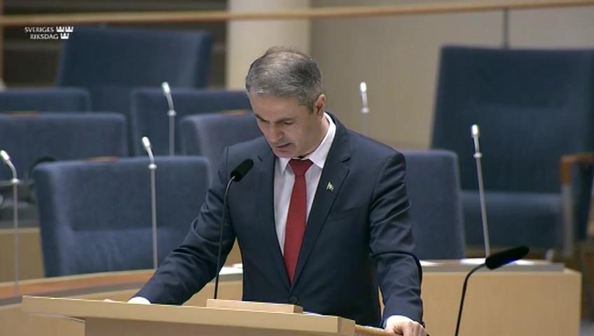 Stillbild från Interpellationsdebatt, Företagare som inte anmäler brott