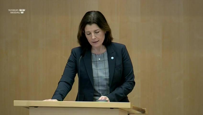 Stillbild från Debatt om förslag, Granskning av statsrådens tjänsteutövning och regeringsärendenas handläggning