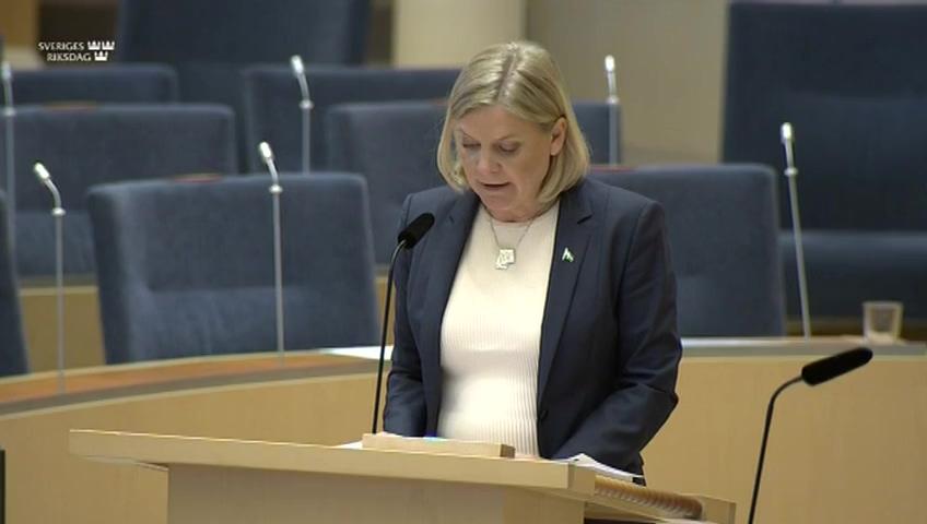 Stillbild från Interpellationsdebatt, Bonus-malus-systemet