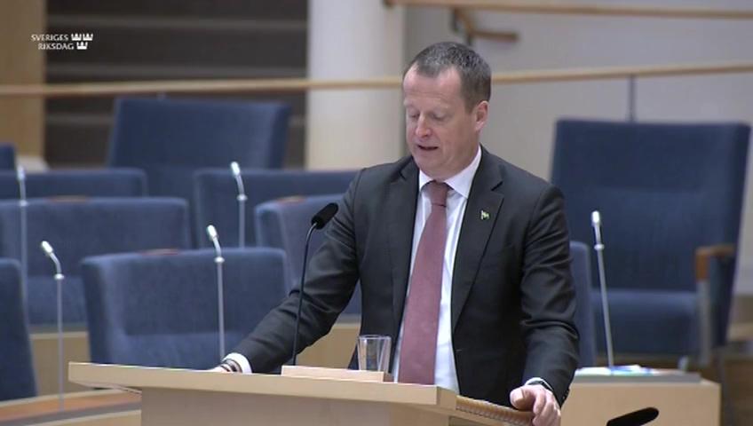 Stillbild från Interpellationsdebatt, Energiomställning