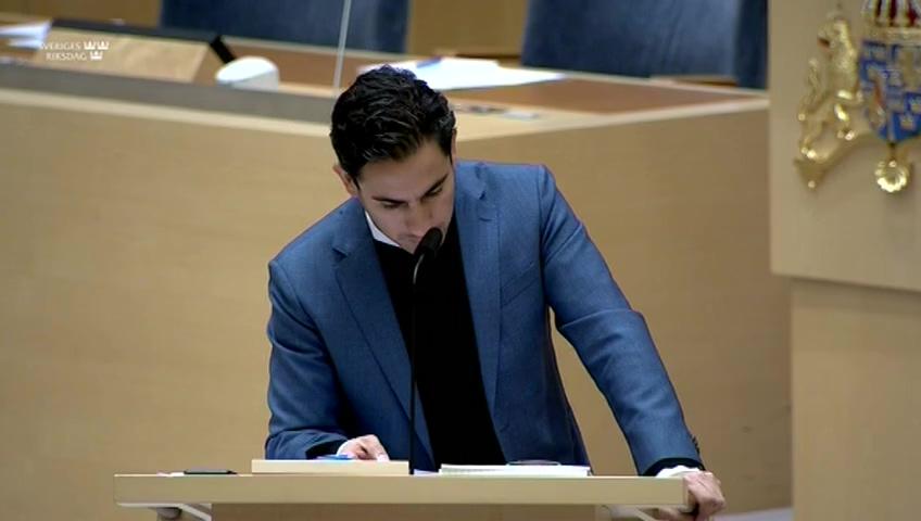 Stillbild från Interpellationsdebatt, Efterlevandestöd i behov av förändring