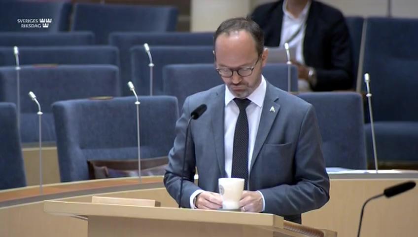 Stillbild från Interpellationsdebatt, Antalet beredskapsflygplatser