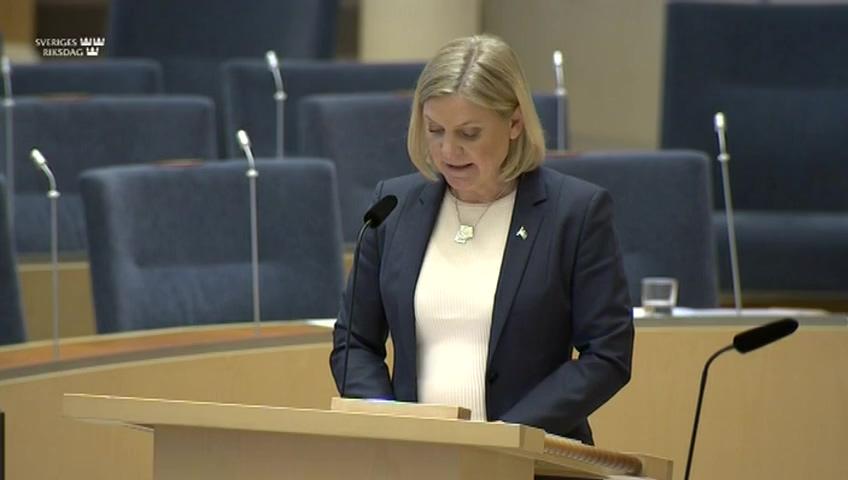 Stillbild från Interpellationsdebatt, Importmoms