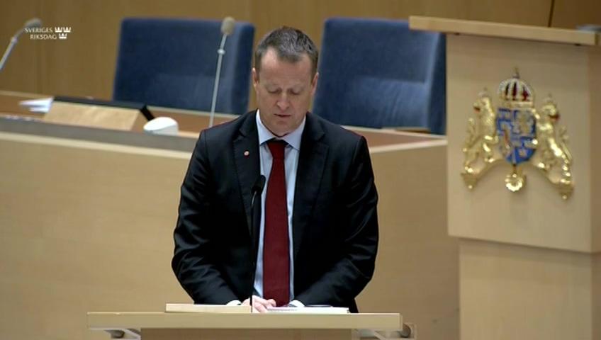 Stillbild från Interpellationsdebatt, Elsäkerhet