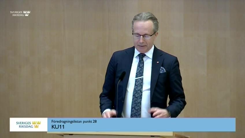 Stillbild från Debatt om förslag, Justitieombudsmännens ämbetsberättelse