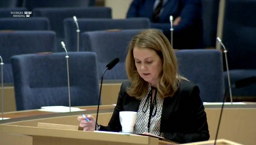 Stillbild från Interpellationsdebatt, Bristen på veterinärer