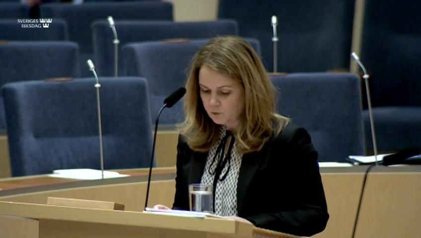 Stillbild från Interpellationsdebatt, Effektivare vargförvaltning