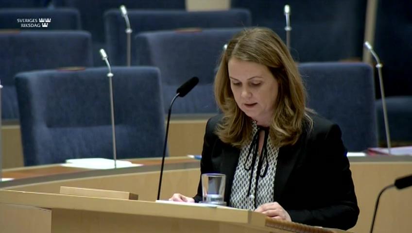 Stillbild från Interpellationsdebatt, Gårdars lönsamhet och livsmedelsstrategin