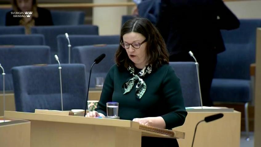 Stillbild från Interpellationsdebatt, En jämlik förskola