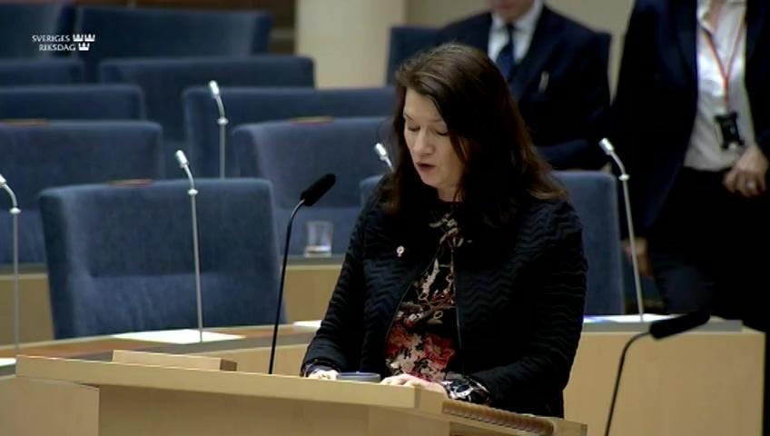 Stillbild från Interpellationsdebatt, Insyn i Irans haverikommission 