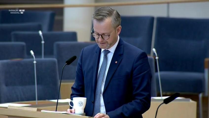 Stillbild från Interpellationsdebatt, Rättsstatens principer