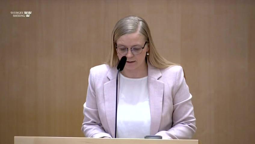 Stillbild från Debatt om förslag, Stöd till personer med funktionsnedsättning