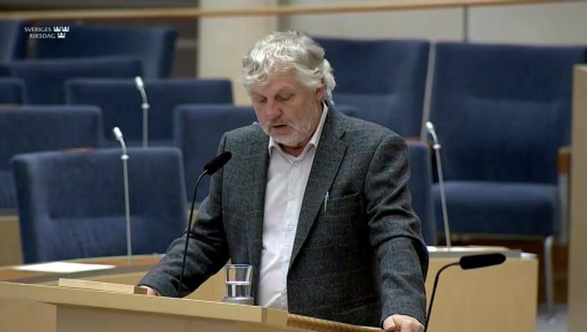 Stillbild från Interpellationsdebatt, Terrorpropaganda, antisemitism och korruption hos Unrwa