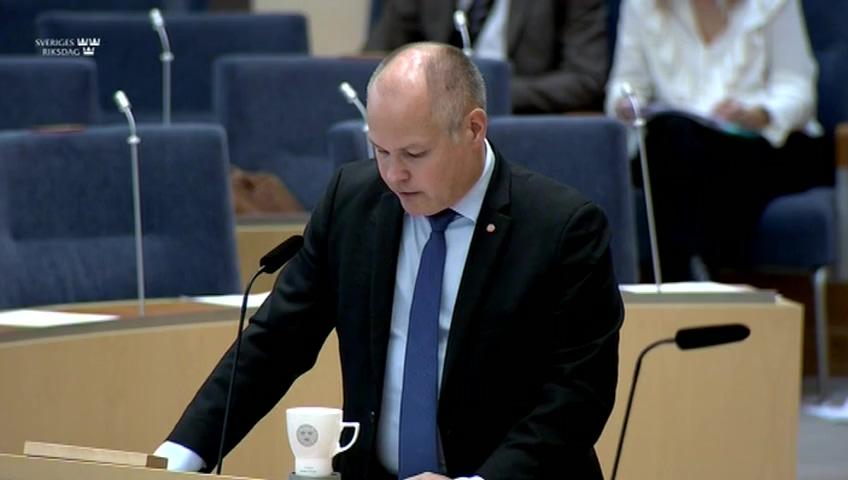 Stillbild från Interpellationsdebatt, Ställföreträdarregister och samhällets ansvar