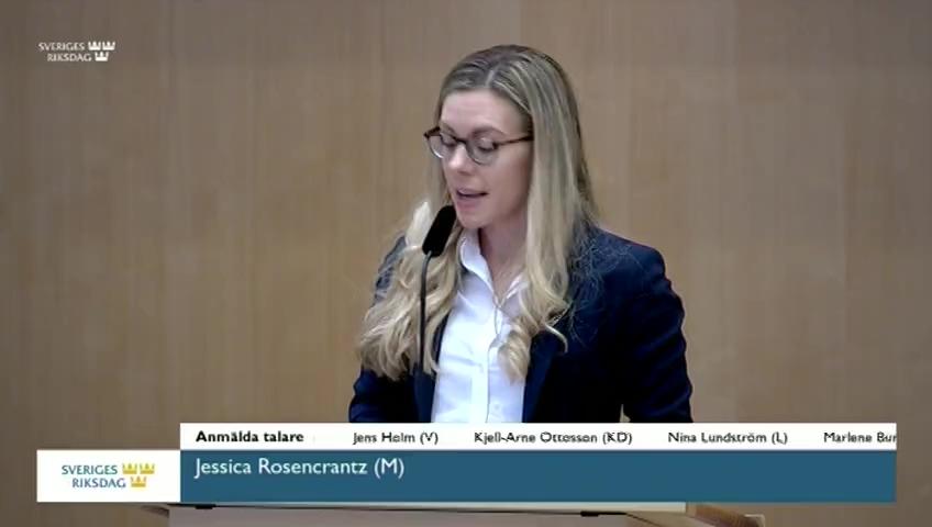 Stillbild från Debatt om förslag, En samlad politik för klimatet - klimatpolitisk handlingsplan