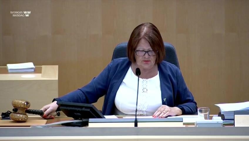 Stillbild från Debatt om förslag, Kompletterande bestämmelser till EU:s plattformsförordning