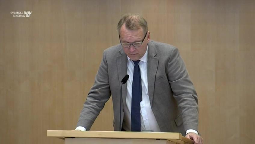 Stillbild från Debatt om förslag, Granskning av utländska direktinvesteringar