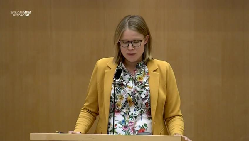 Stillbild från Debatt om förslag, Jakt och viltvård