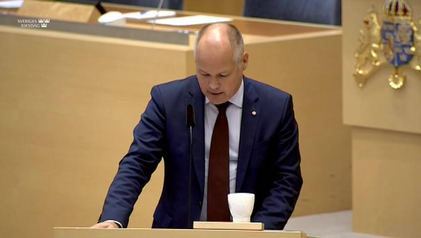 Stillbild från Interpellationsdebatt, Sveriges utvisningspolitik