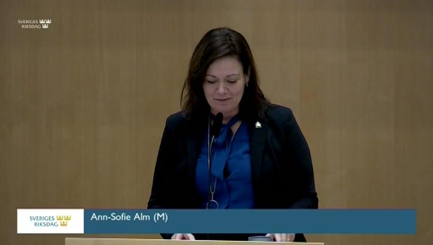 Stillbild från Debatt om förslag, Utgiftsområde 12 Ekonomisk trygghet för familjer och barn