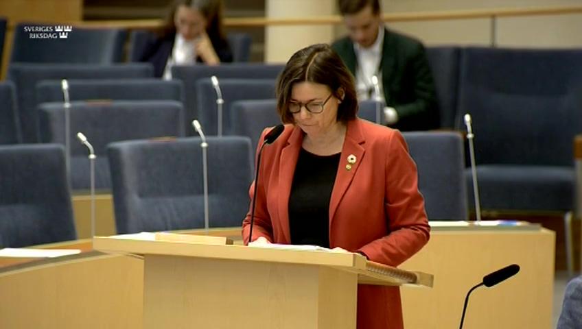 Stillbild från Interpellationsdebatt, Åtgärder mot almdöden