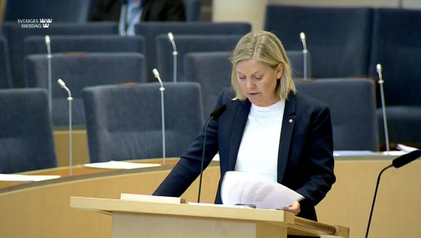 Stillbild från Interpellationsdebatt, Kemikalieskattens påverkan på den cirkulära ekonomin