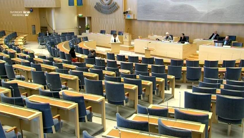 Stillbild från Interpellationsdebatt, Ursprungsmärkning av drivmedel